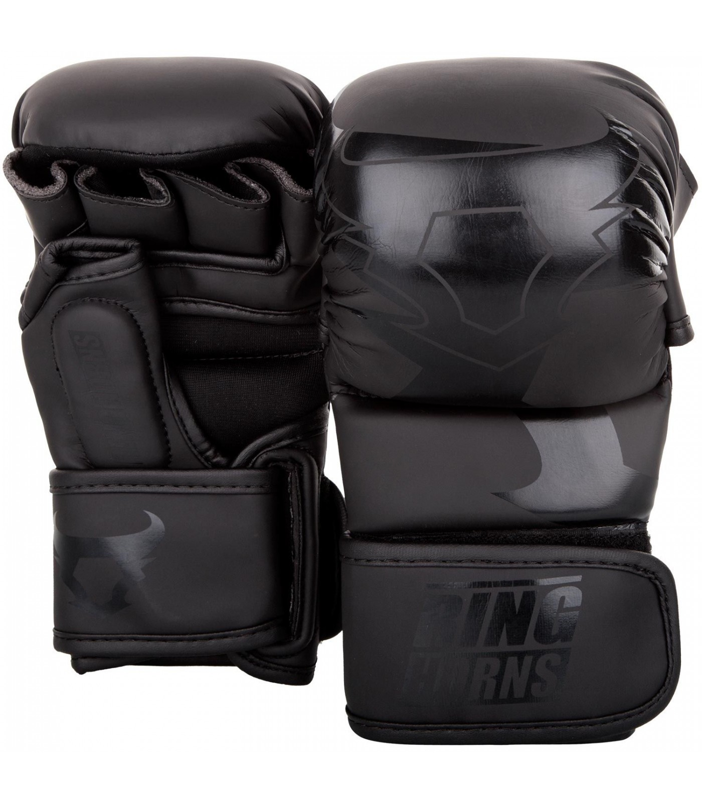 ММА Ръкавици - Ringhorns Charger Sparring Gloves -Black/Black​